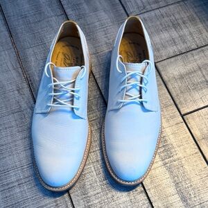 Sperry Light Blue Leather Oxfords